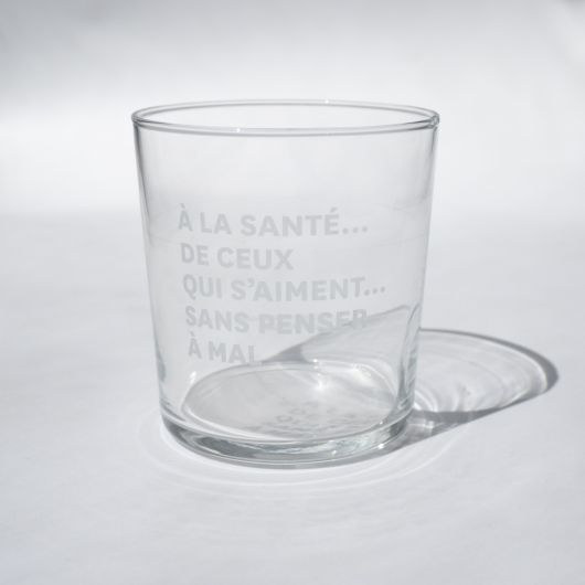 Comédie Française-boite de 6 verres avec citations différentes - impression France © polygonia