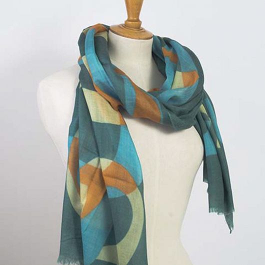Mathaf - foulard laine et soie © polygonia