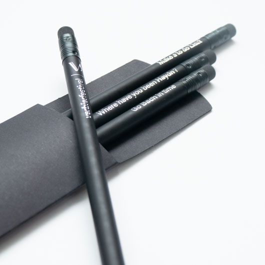 Verbier - set de 3 crayons à papier ronds avec étui - made in France © polygonia