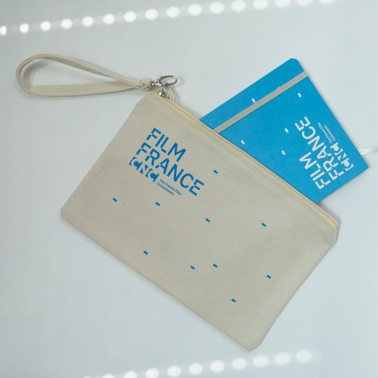 Festival de Cannes – ensemble pochette coton et carnet recyclé © polygonia